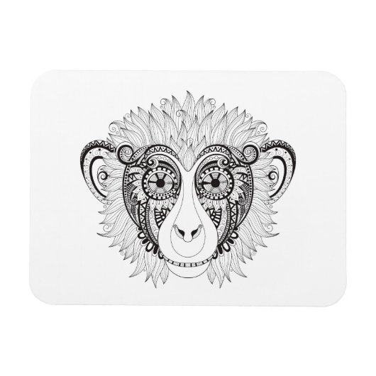 Geïnspireerde aap magneet (Horizontaal)