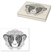 Geïnspireerde aap rubberstempel (Gestempeld)