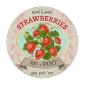 geïnspireerde aardbeironde snijplank (Voorkant)