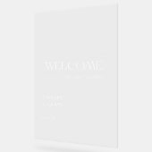 -geïnspireerde Acryl bruiloft welkomstbord Bord (Hoek)