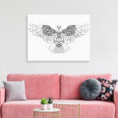 Geïnspireerde adelaar 2 canvas afdruk (Insitu (Woonkamer))