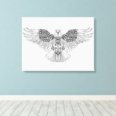 Geïnspireerde adelaar 2 canvas afdruk (Insitu (Houten vloer))