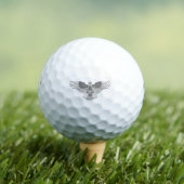 Geïnspireerde adelaar 2 golfballen (Insitu Shirt)