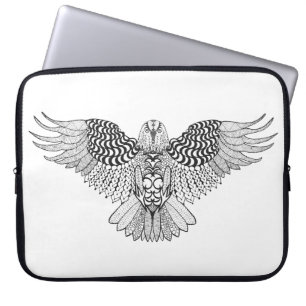 Geïnspireerde adelaar 2 laptop sleeve
