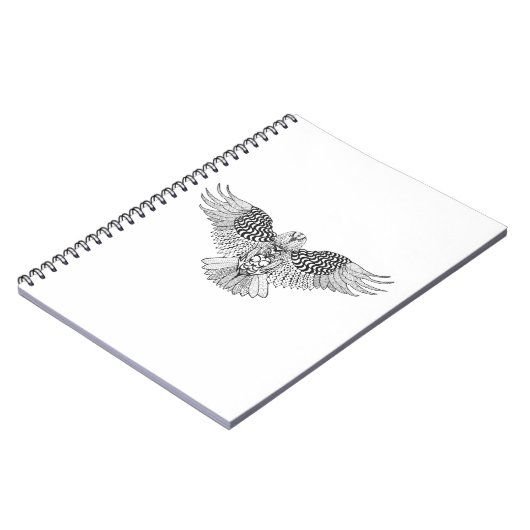 Geïnspireerde adelaar 2 notitieboek (Linkerzijde)
