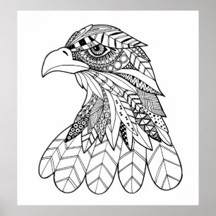 Geïnspireerde adelaar 3 poster