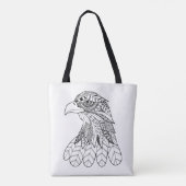 Geïnspireerde adelaar 3 tote bag (Achterkant)