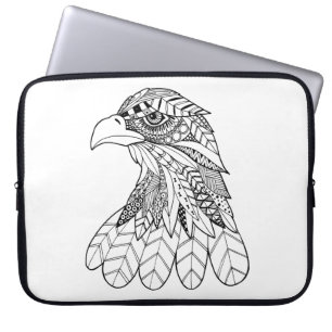Geïnspireerde adelaar laptop sleeve