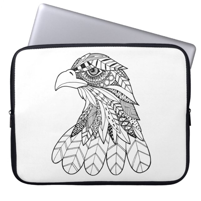Geïnspireerde adelaar laptop sleeve (Voorkant)