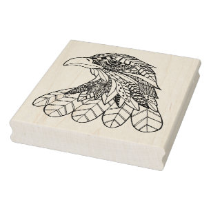 Geïnspireerde adelaar rubberstempel