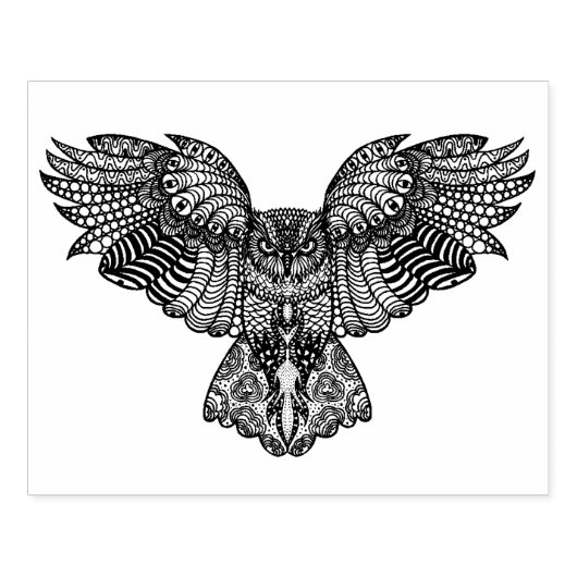 Geïnspireerde adelaarzen rubberstempel (Afrduk)