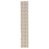 -geïnspireerde Autumn Table Runner Floral Motif Lange Tafelloper (Voorkant)
