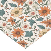 -geïnspireerde Autumn Table Runner Floral Motif Lange Tafelloper (Hoek)