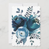  geïnspireerde blauwe Waterverf Kaart (Achterkant)