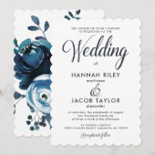  geïnspireerde blauwe Waterverf Kaart (Voorkant / Achterkant)