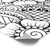 Geïnspireerde bloemen 2 poster (Hoek)