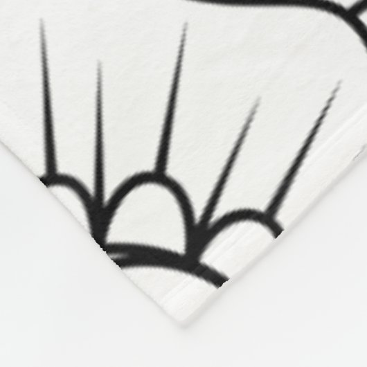 Geïnspireerde bloemen fleece deken (Hoek)