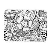 Geïnspireerde bloemen magneet (Horizontaal)