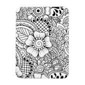 Geïnspireerde bloemen magneet (Verticaal)