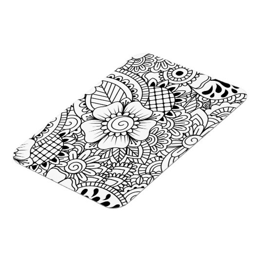 Geïnspireerde bloemen magneet (Linkerzijde)