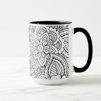 Geïnspireerde bloemen mok