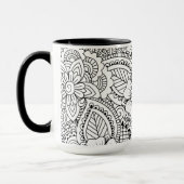 Geïnspireerde bloemen mok (Links)