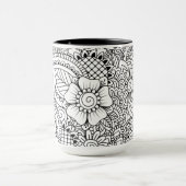 Geïnspireerde bloemen mok (Midden)