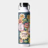 Geïnspireerde bloemen: Motivatie tuin Waterfles (Voorkant)