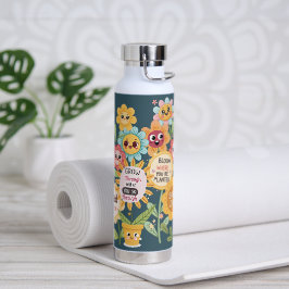 Geïnspireerde bloemen: Motivatie tuin Waterfles