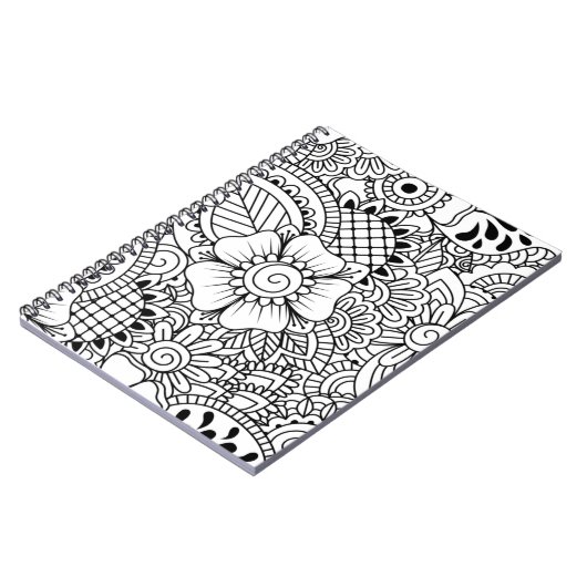 Geïnspireerde bloemen notitieboek (Linkerzijde)