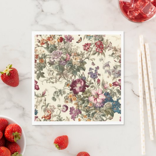  geïnspireerde bloemen servet (Insitu)