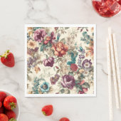   geïnspireerde bloemen servet (Insitu)