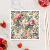   geïnspireerde bloemen servet (Insitu)