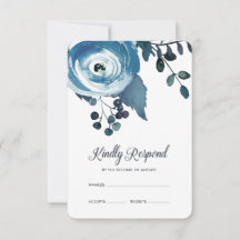  geïnspireerde Bloemen Waterverf bruiloft RSVP