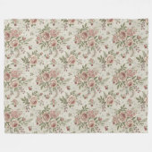  geïnspireerde bloemenwarm en stijlvol toevluchtso fleece deken (Voorkant (Horizontaal))