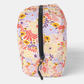  geïnspireerde bloemenzak in roze en Paarse Toilettasje (Rechts)