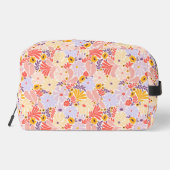  geïnspireerde bloemenzak in roze en Paarse Toilettasje (Achterkant)