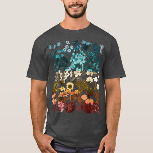  geïnspireerde bloemfluitbotanische Plant liefde T-shirt