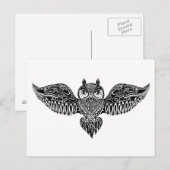 Geïnspireerde boomwortel briefkaart (Voorkant / Achterkant)