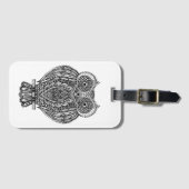 Geïnspireerde  boomwortel met handtekening bagagelabel (Voorkant (horizontaal))