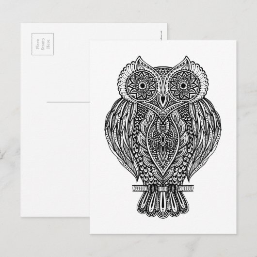 Geïnspireerde boomwortel met handtekening briefkaart (Voorkant / Achterkant)