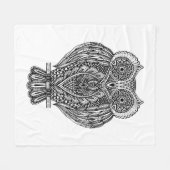 Geïnspireerde  boomwortel met handtekening fleece deken (Voorkant (Horizontaal))