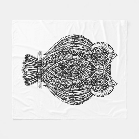 Geïnspireerde  boomwortel met handtekening fleece deken (Voorkant (Horizontaal))