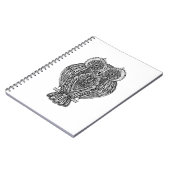 Geïnspireerde  boomwortel met handtekening notitieboek (Linkerzijde)