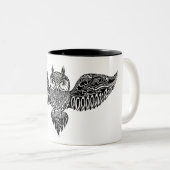 Geïnspireerde boomwortel tweekleurige koffiemok (Voorkant rechts)