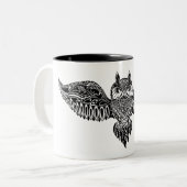 Geïnspireerde boomwortel tweekleurige koffiemok (Voorkant links)