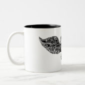 Geïnspireerde boomwortel tweekleurige koffiemok (Links)