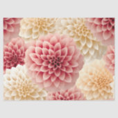 geïnspireerde Bright Pastel Dahlia Tissuepapier (Voorkant)