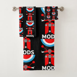 geïnspireerde Britse mods en rockers Bad Handdoek