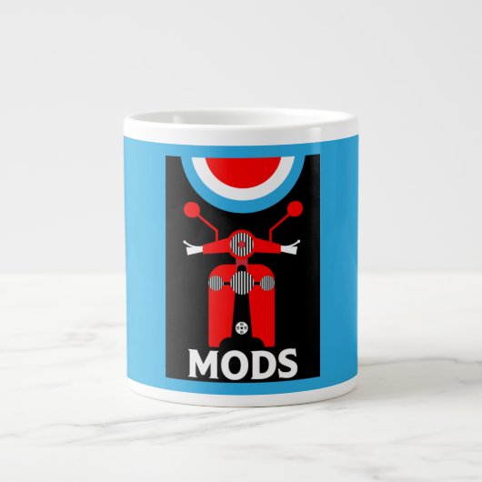 geïnspireerde Britse mods en rockers Grote Koffiekop (Voorkant)